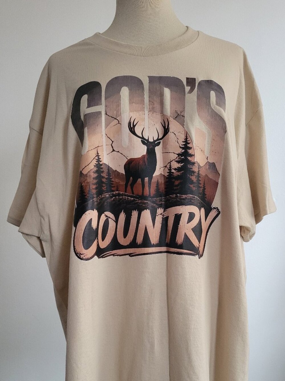 GILDAN “GOD’S COUNTRY” Graphic T-Shirt | Heavy Cotton | XL